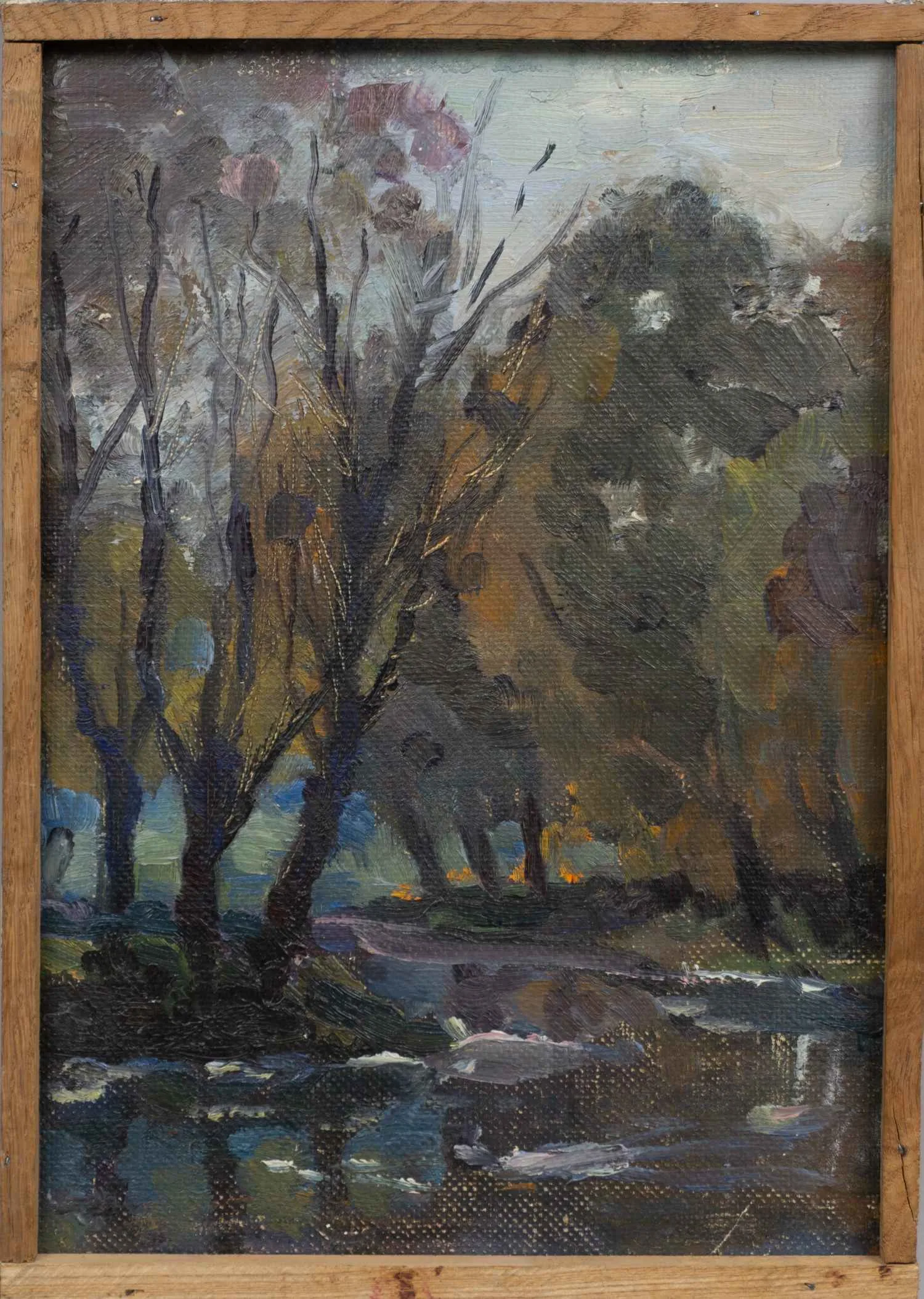 Попов Борис Никанорович (?). Пруд в тени. 1988.