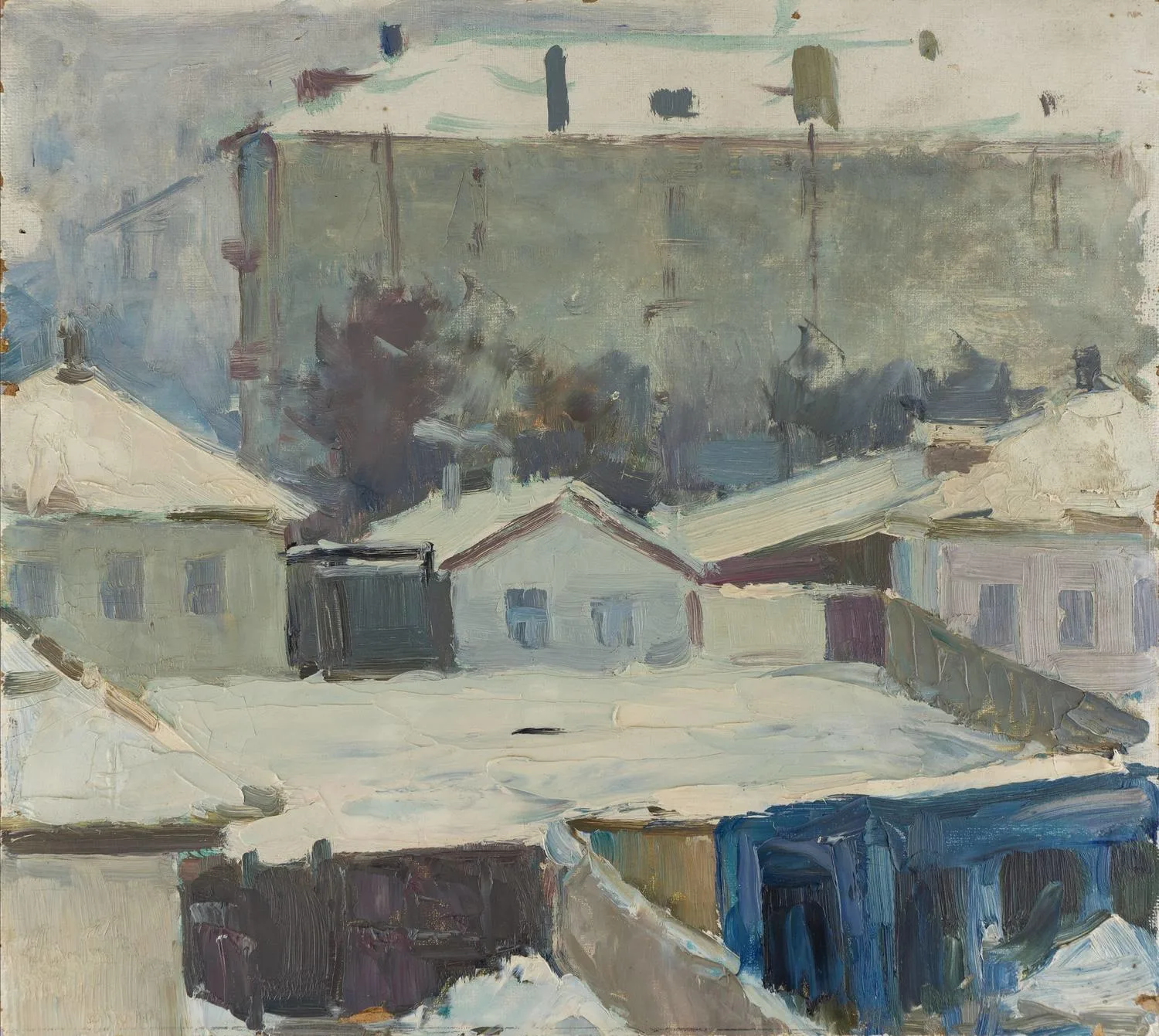 Бондаренко Пётр Кузьмич. Заснежено. 1963.