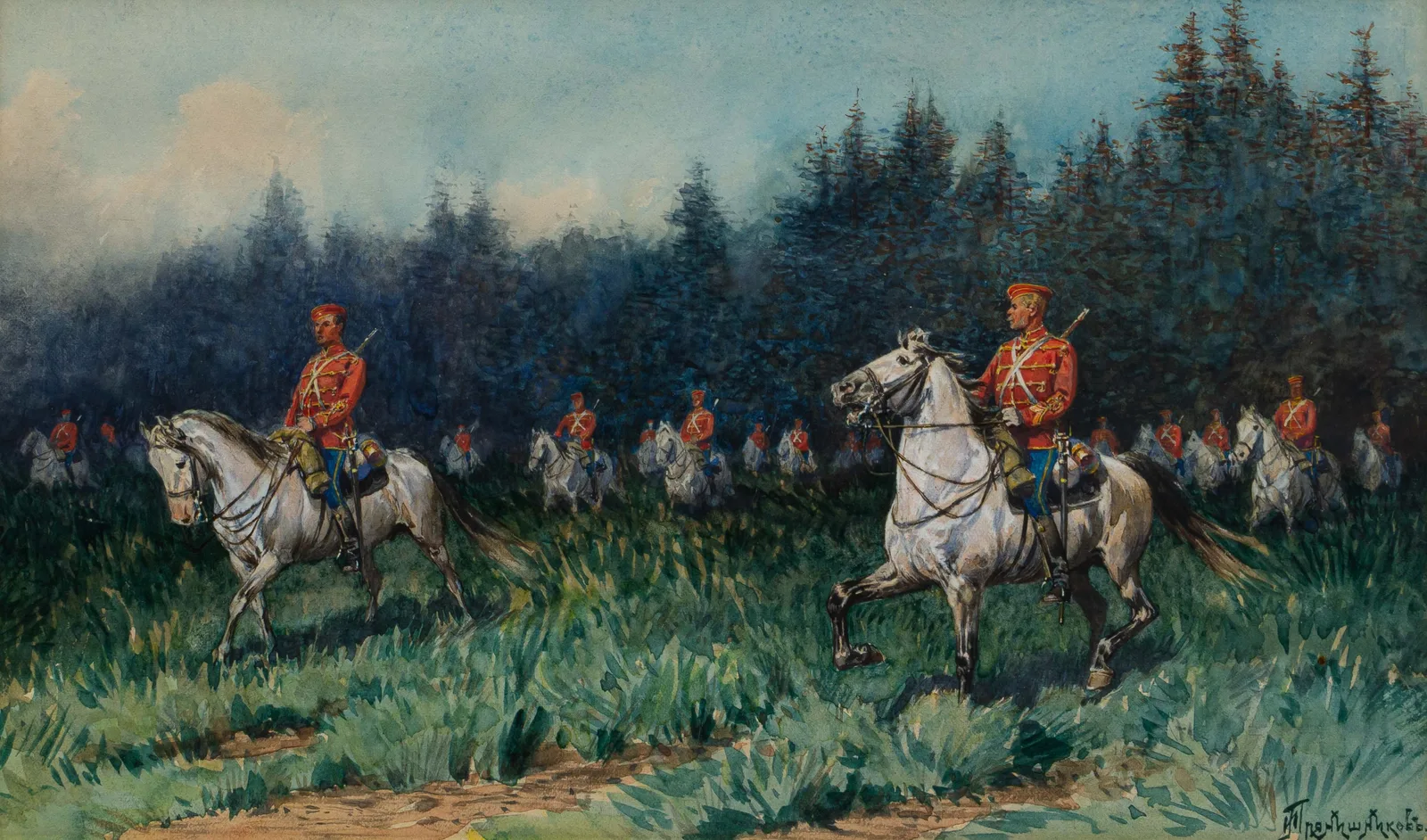 Прянишников Иван Петрович. "Лейб-гвардии Гусарский полк". Конец XIX века. — фото 2