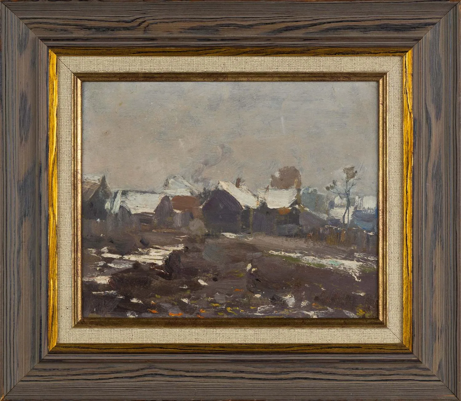 Гужавин Михаил Маркелович. Этюд с домами. 1910-е годы.