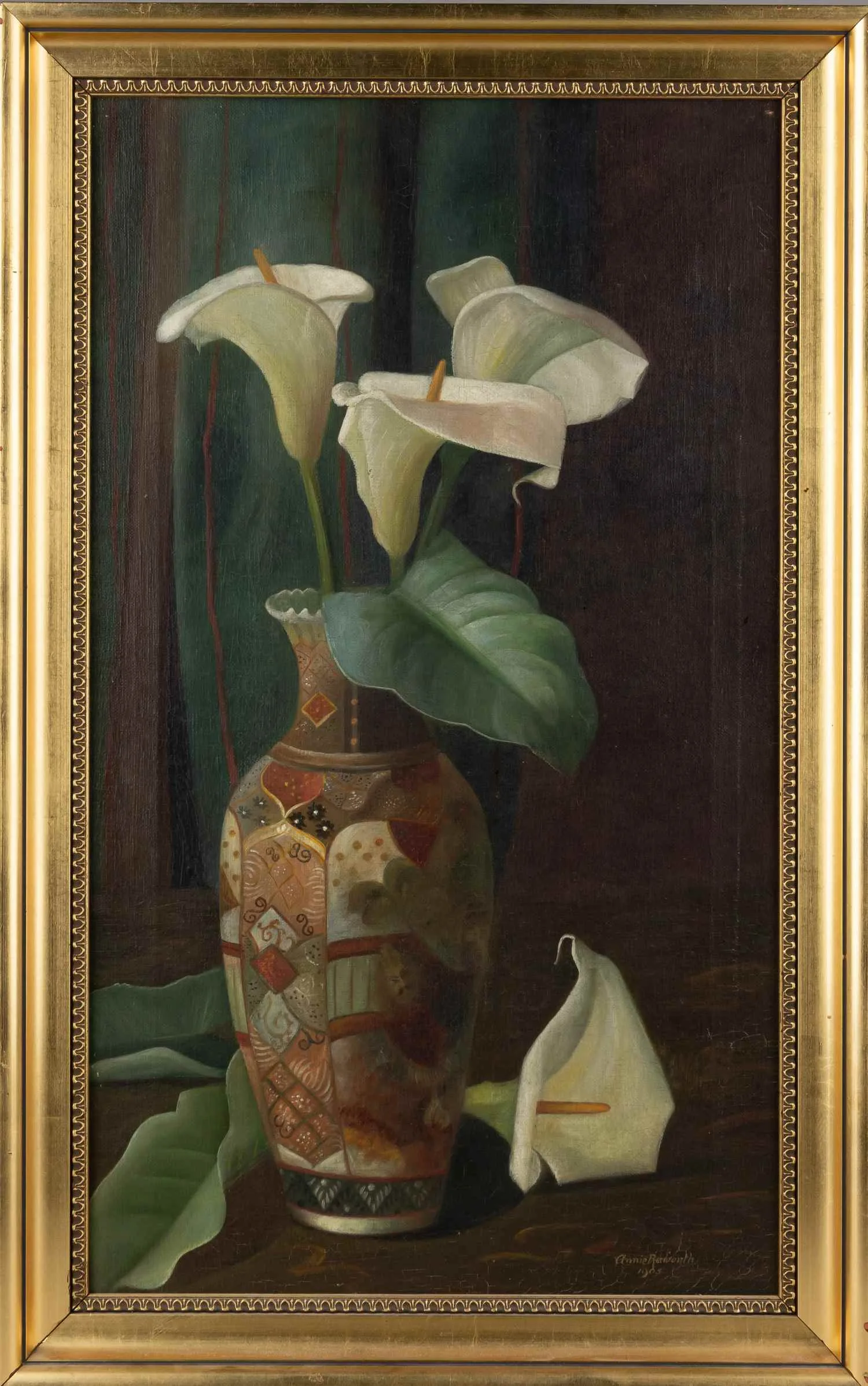 Рэйуорт Энни (Annie Raworth). Натюрморт с каллами. Великобритания. 1905.