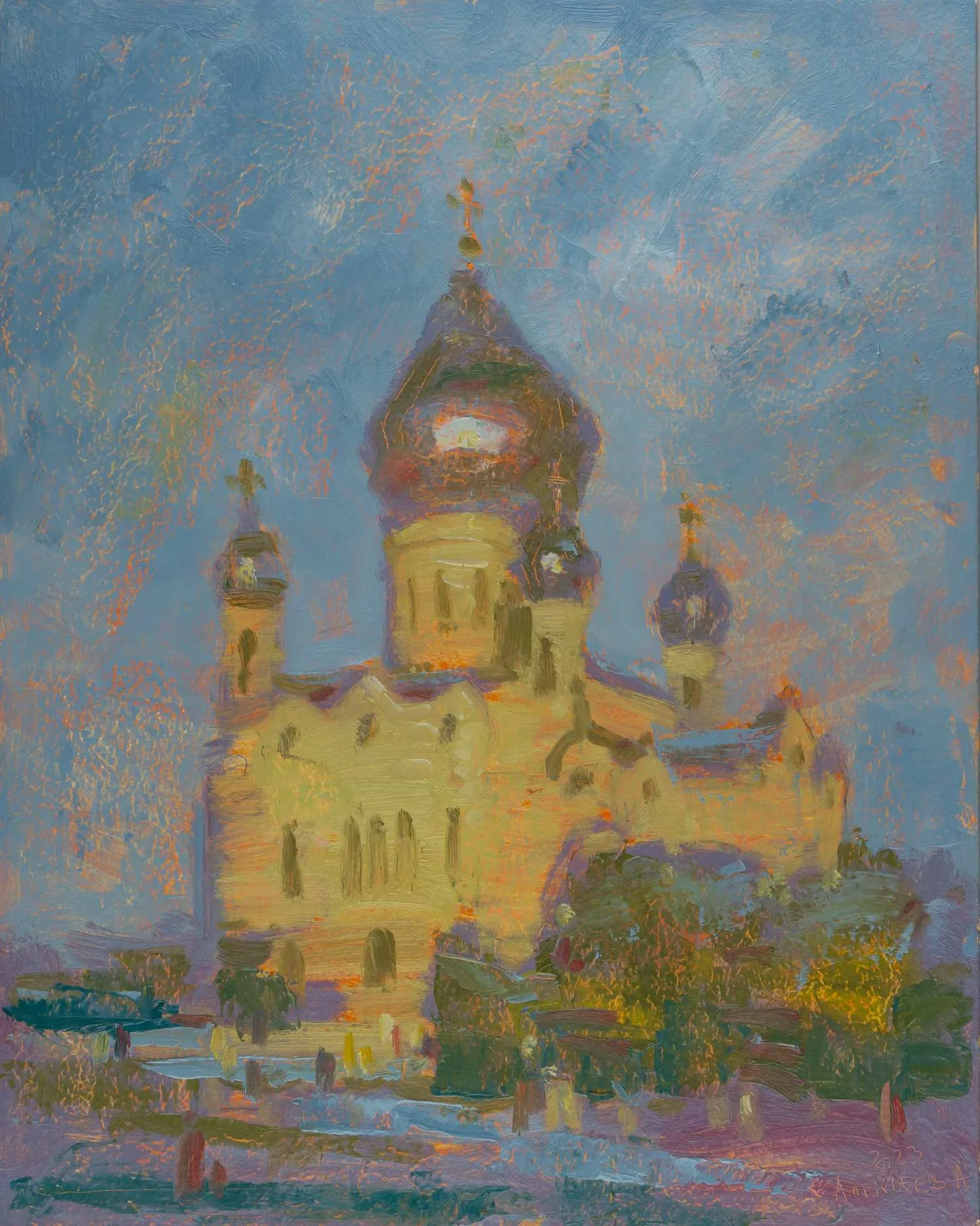 Алексеев Алексей Адольфович. Утро в Москве. 2023.