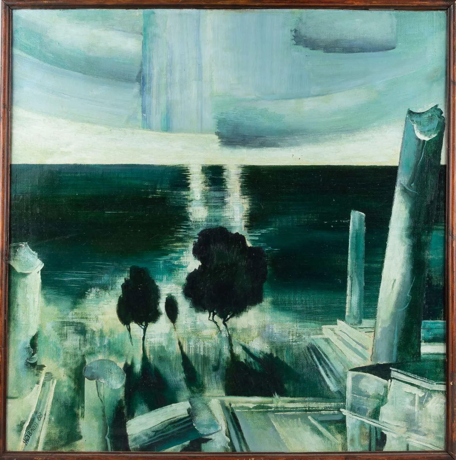 Умарбеков Джавлон Юсупович. Шершелл. Вечер (из серии «По Алжиру»). 1988.
