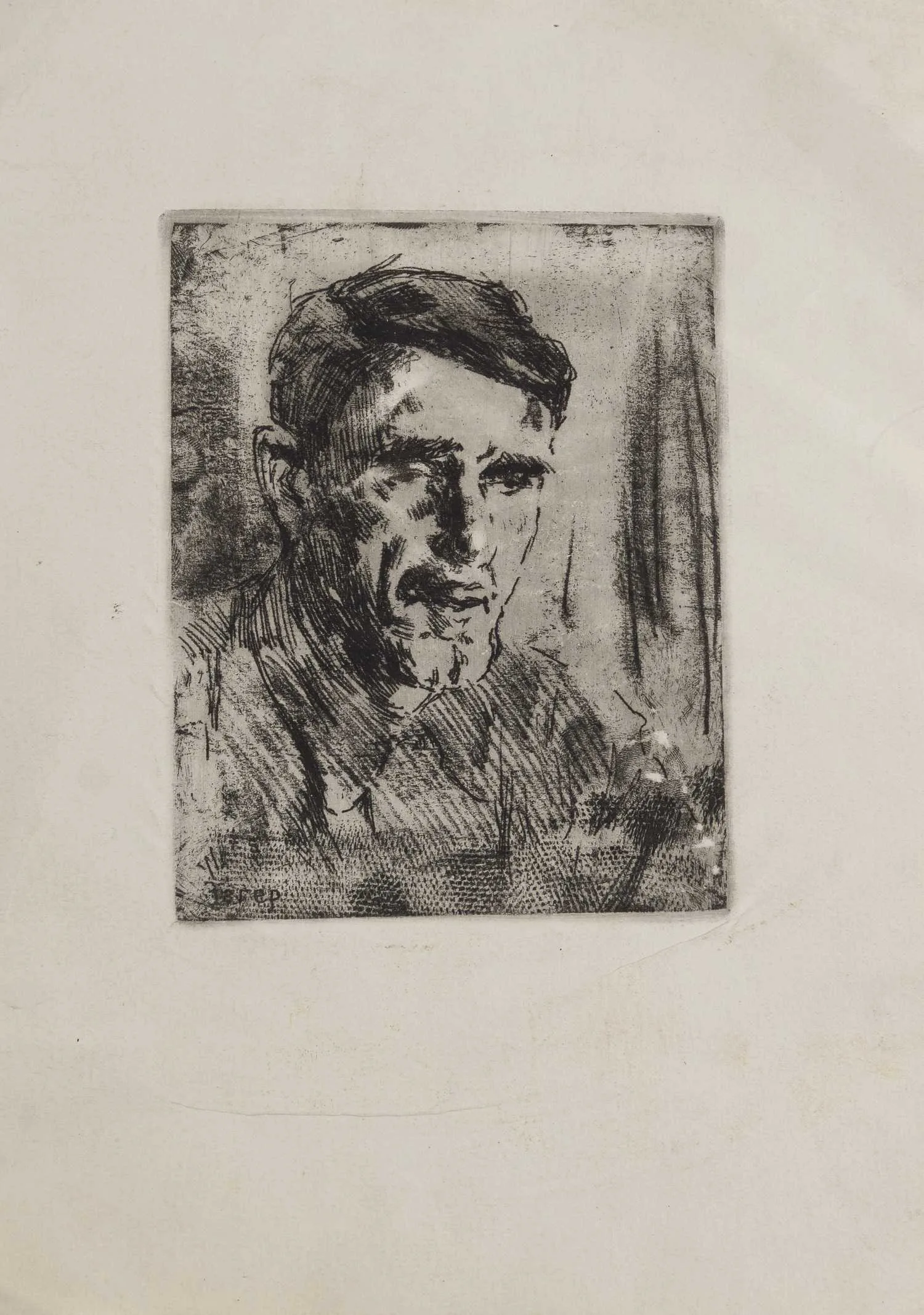 Зегер Александр Борисович. Портрет мужчины. 1970-е – 1980-е годы.