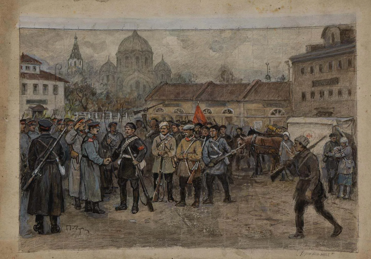 Пичугин Захар Ефимович. Братание. 1920-е.