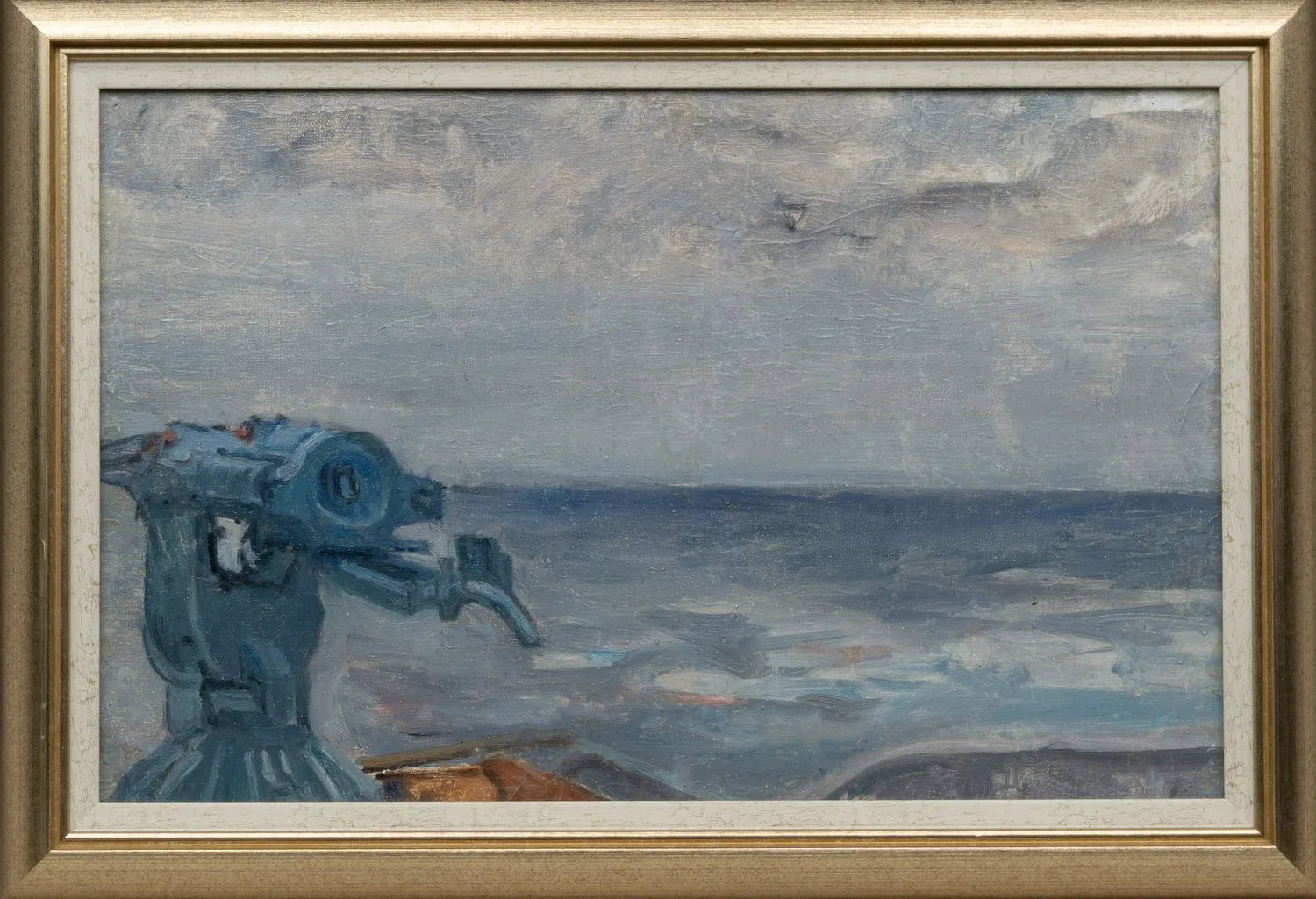 Нисский Георгий Григорьевич. У судового бинокля. 1950-е годы.