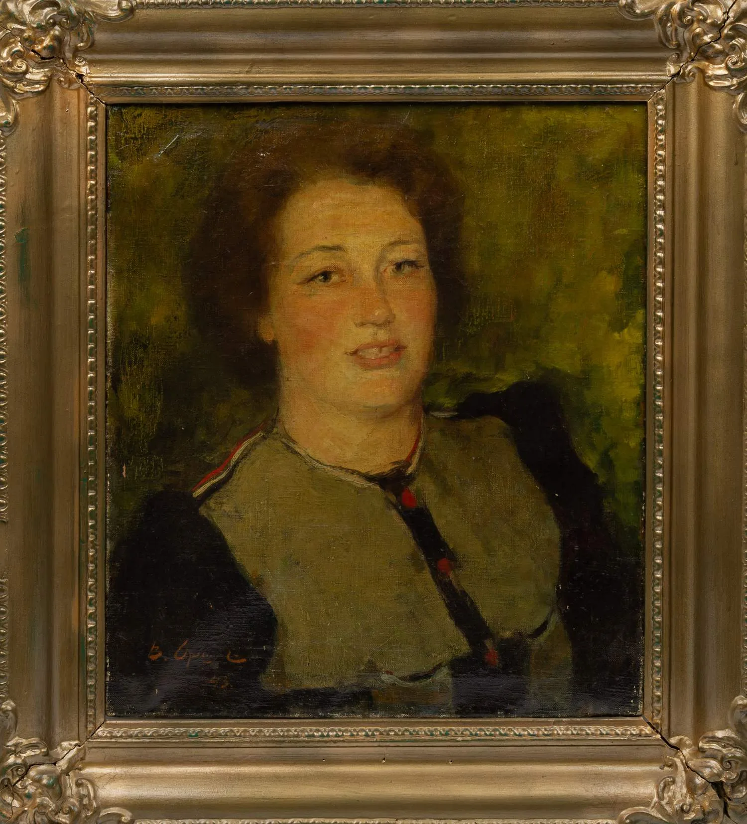 Орешников Виктор Михаилович. Портрет Марии Благман. 1943.