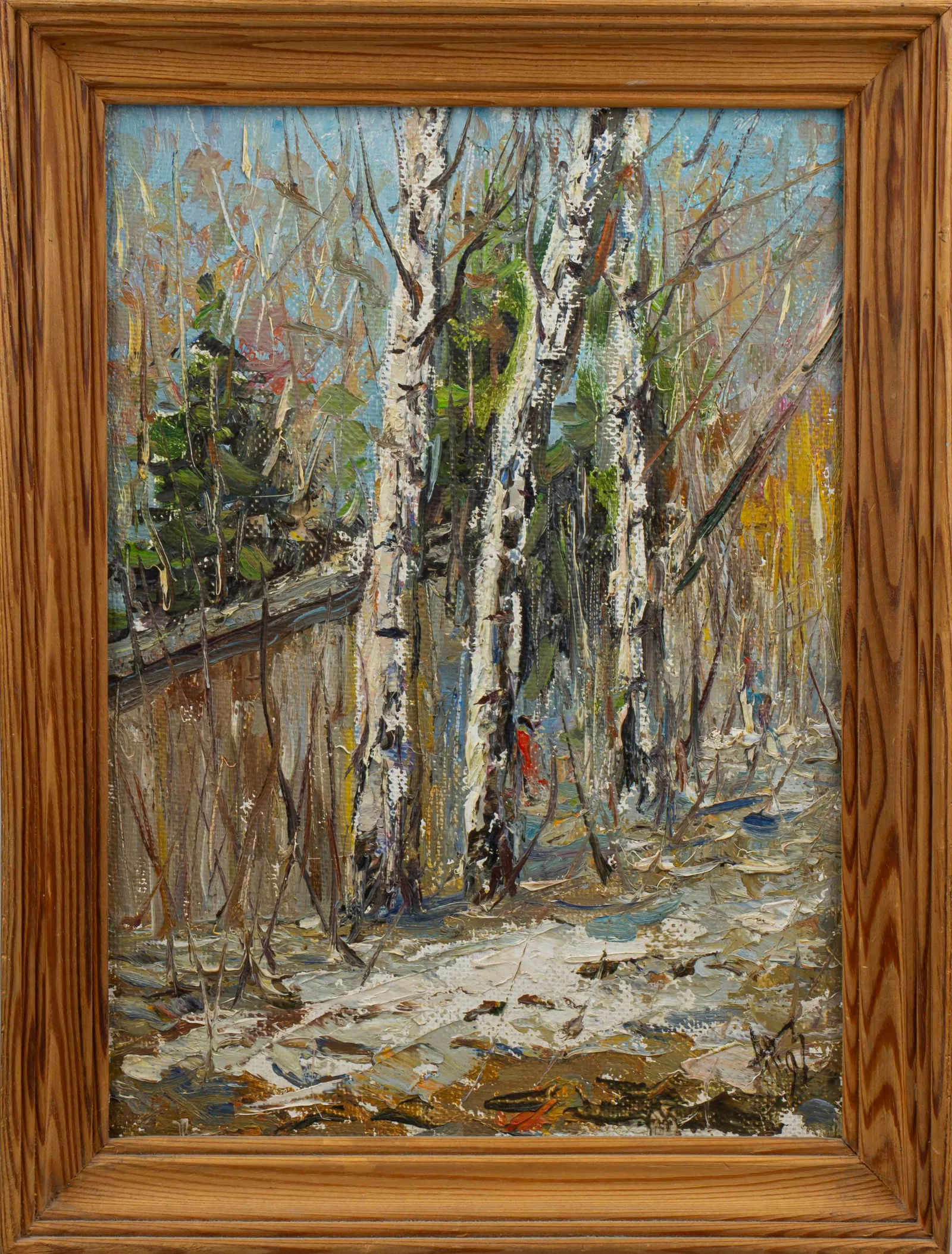 Петров Анатолий Степанович. "Последний снег". 1990-е годы.
