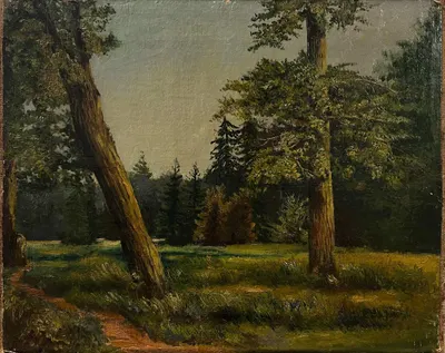 Волков Ефим Ефимович. На лесной опушке. Конец XIX-начало XX веков. Российская Империя.