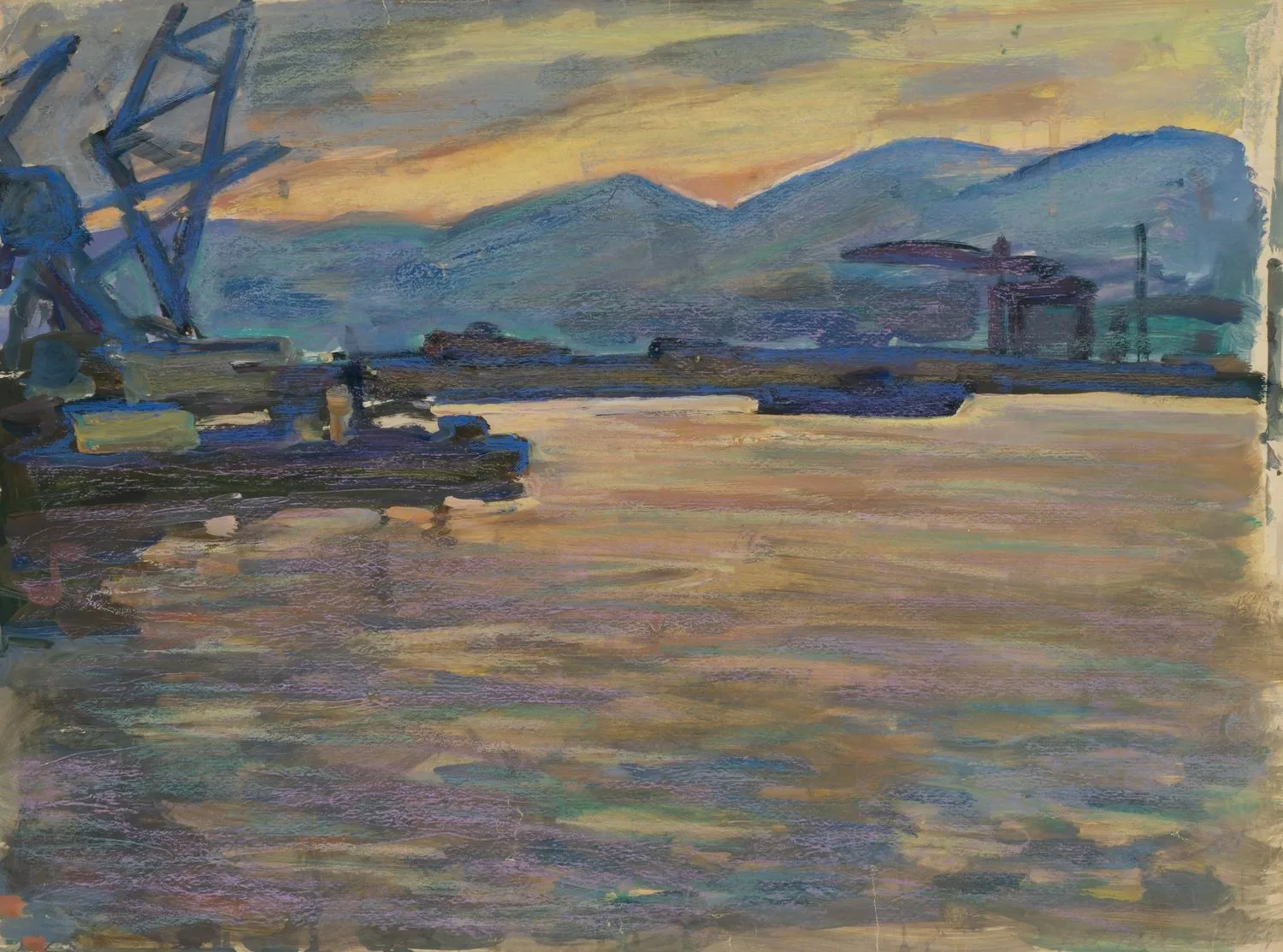 Алексеев Адольф Евгеньевич. Закат. 1964.
