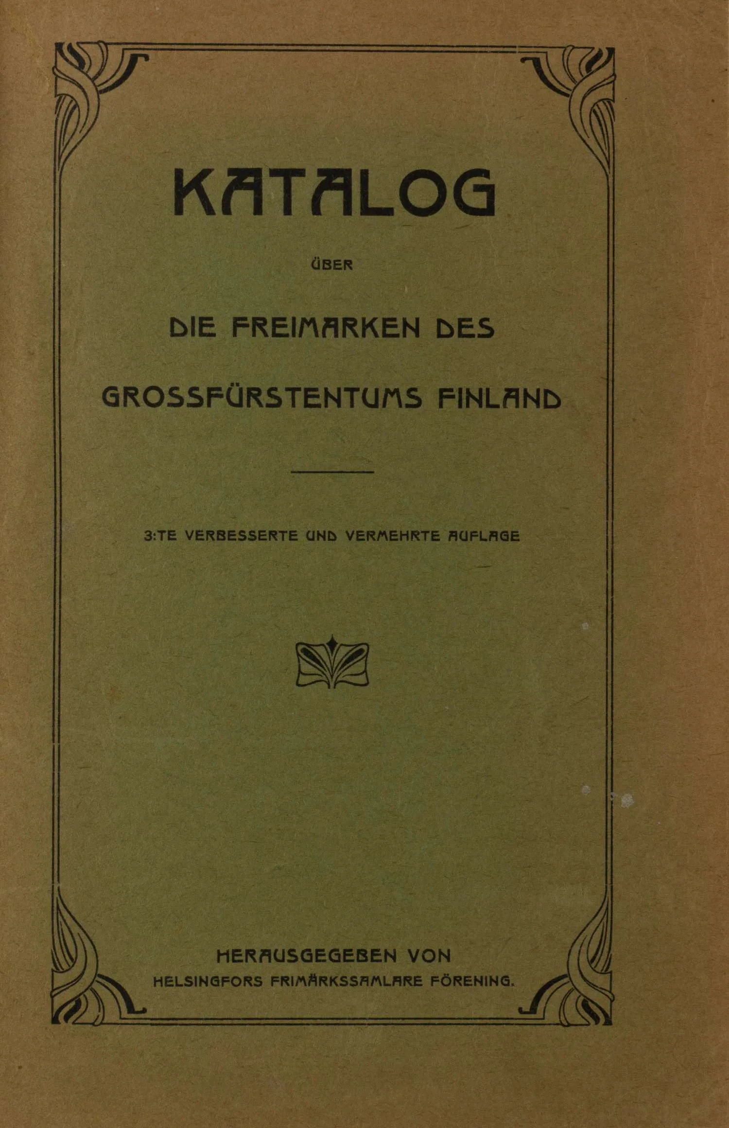 Каталог почтовых марок Великого княжества Финляндского (Выборг, 1908).