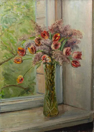 Батиевский Юрий Павлович. Весенние цветы. 1974.
