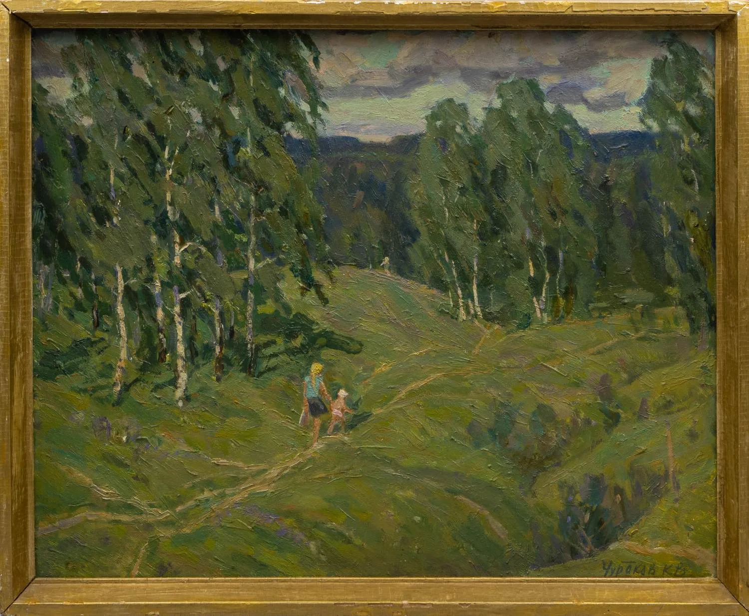 Чураков Константин Васильевич. Ветренный день. 1971.