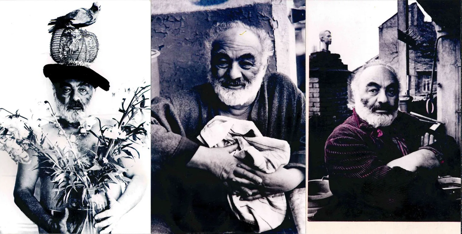3 фотографии Сергея Иосифовича Параджанова. Снимки 1980-х годов.