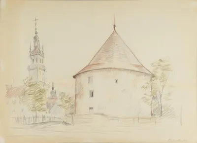 Штейман Алексей Георгиевич. Круглая артиллерийская башня. 1970-е.