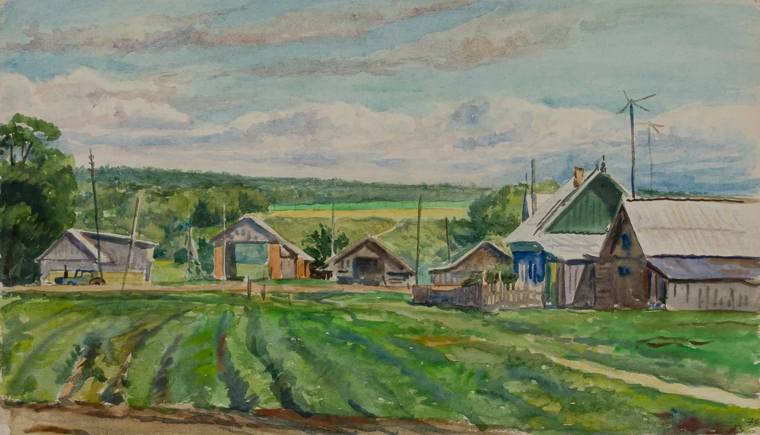 Загрядский Геннадий Тимофеевич. Ветряки. 1978.