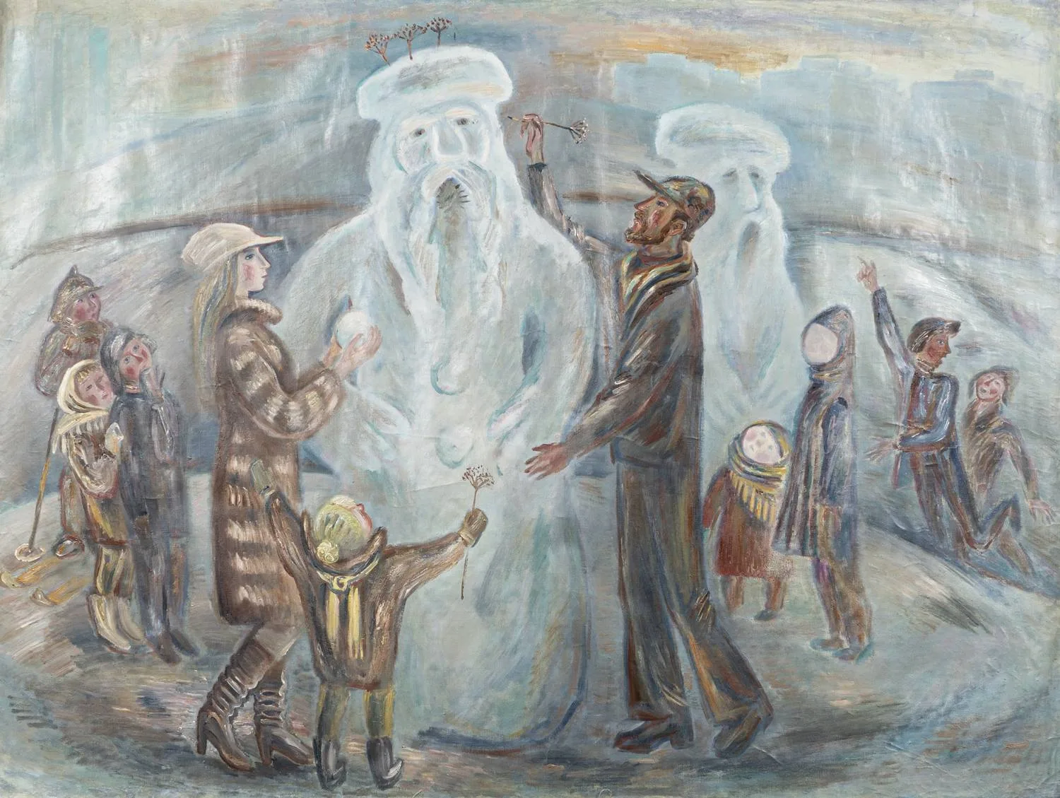 Иванов Юрий Петрович. Первый снег. 1980.