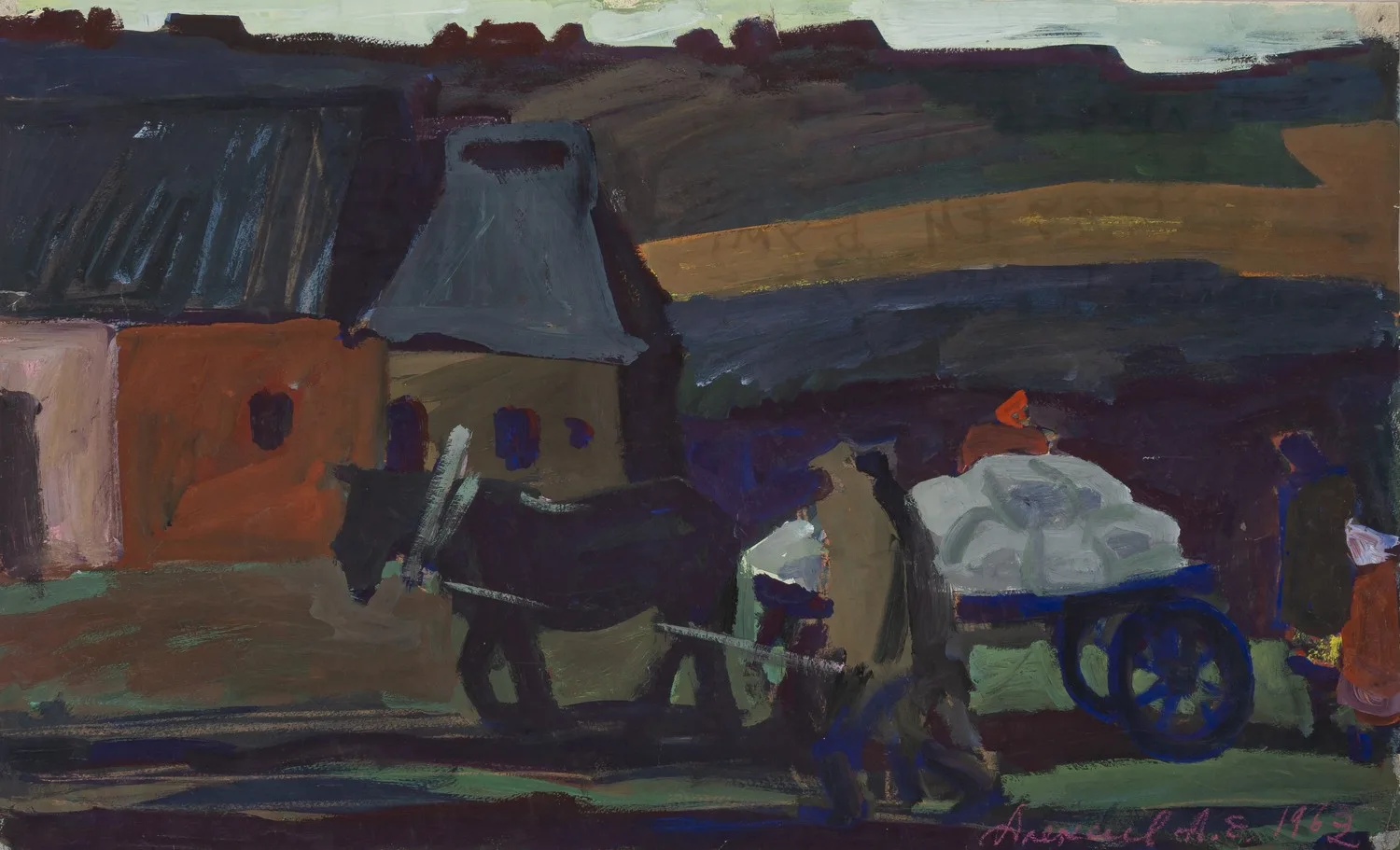 Алексеев Адольф Евгеньевич. Утро в деревне Катино. 1962.