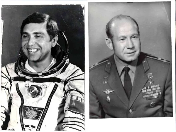 6 фотографий «Космонавты». СССР, 1970-е - 1980-е годы.