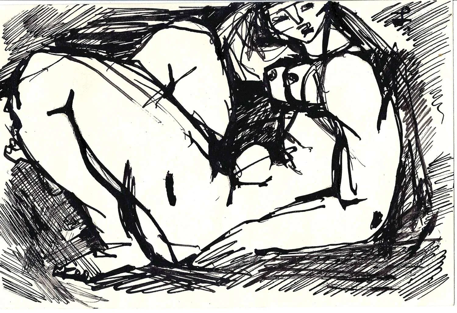 Рябов С. Натурщицы. Шесть эскизов. 1967-1973.