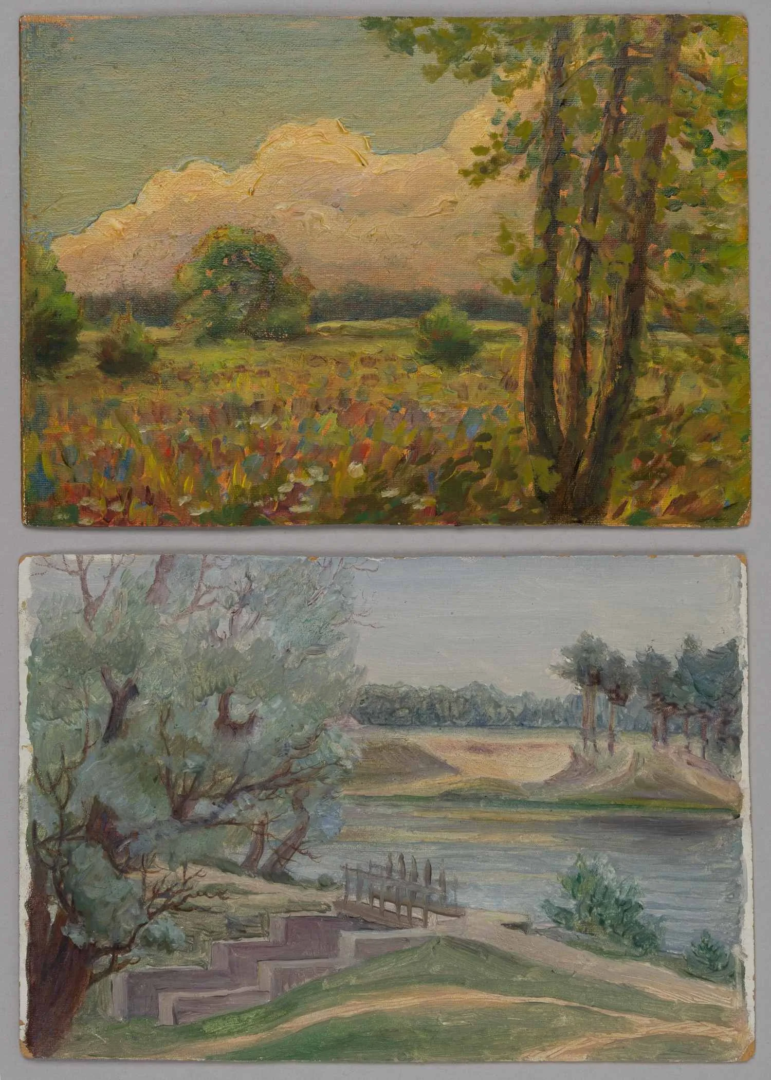 Ламцова Марина Сергеевна. Парные работы. Суханово. 1960-е годы.