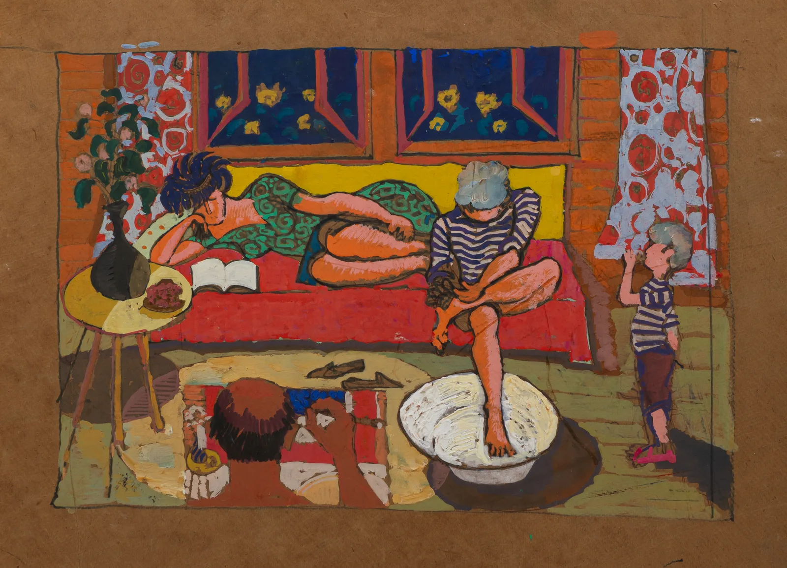 Игорь Митюков. "На даче". 1970-е годы.