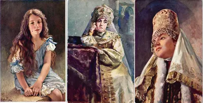 10 открыток «Образ женщины в искусстве». Начало XX века.