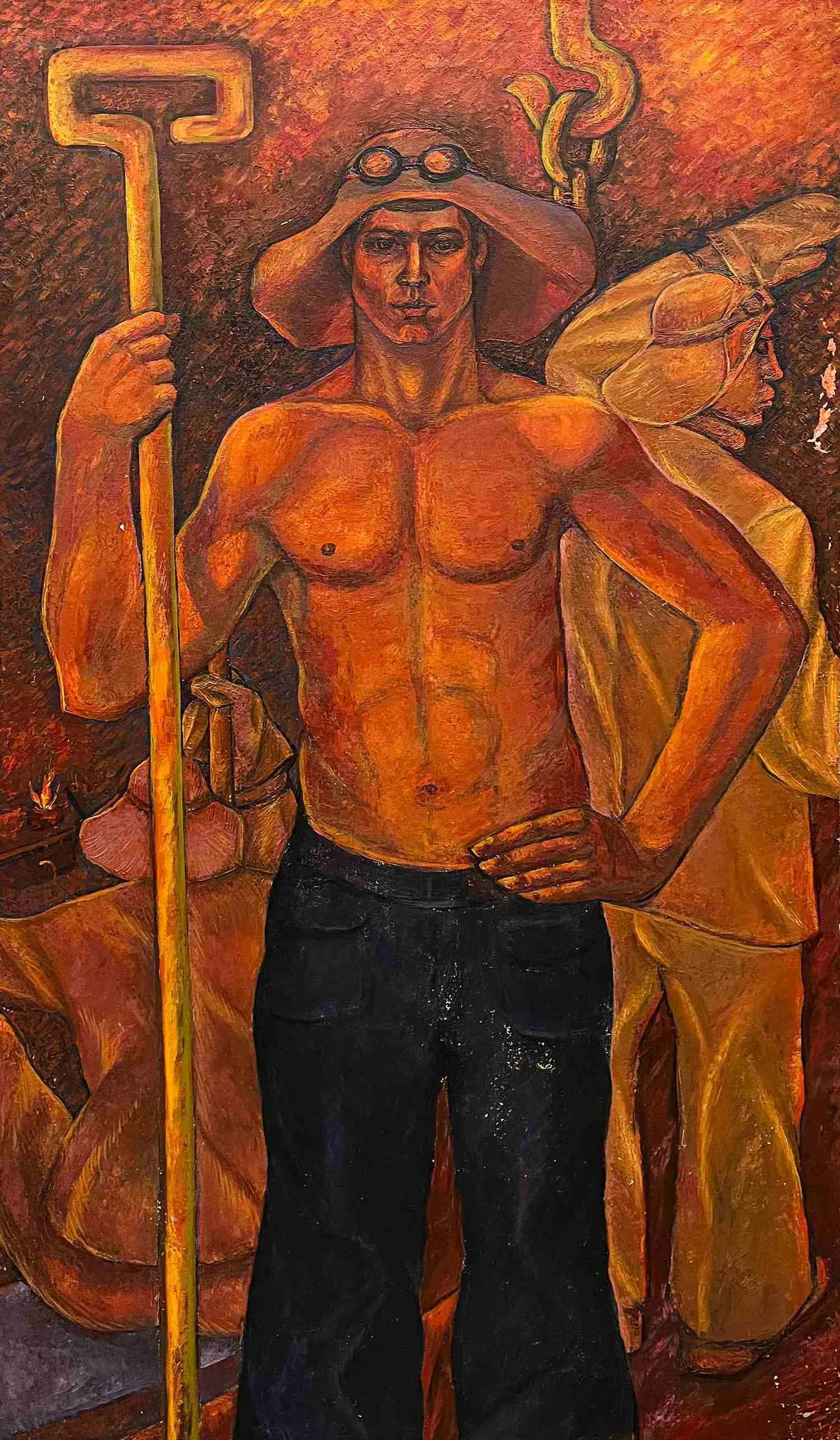 Яловенко Александр Иванович. Сталевар Сергей Дудка. Середина 1970-х годов.