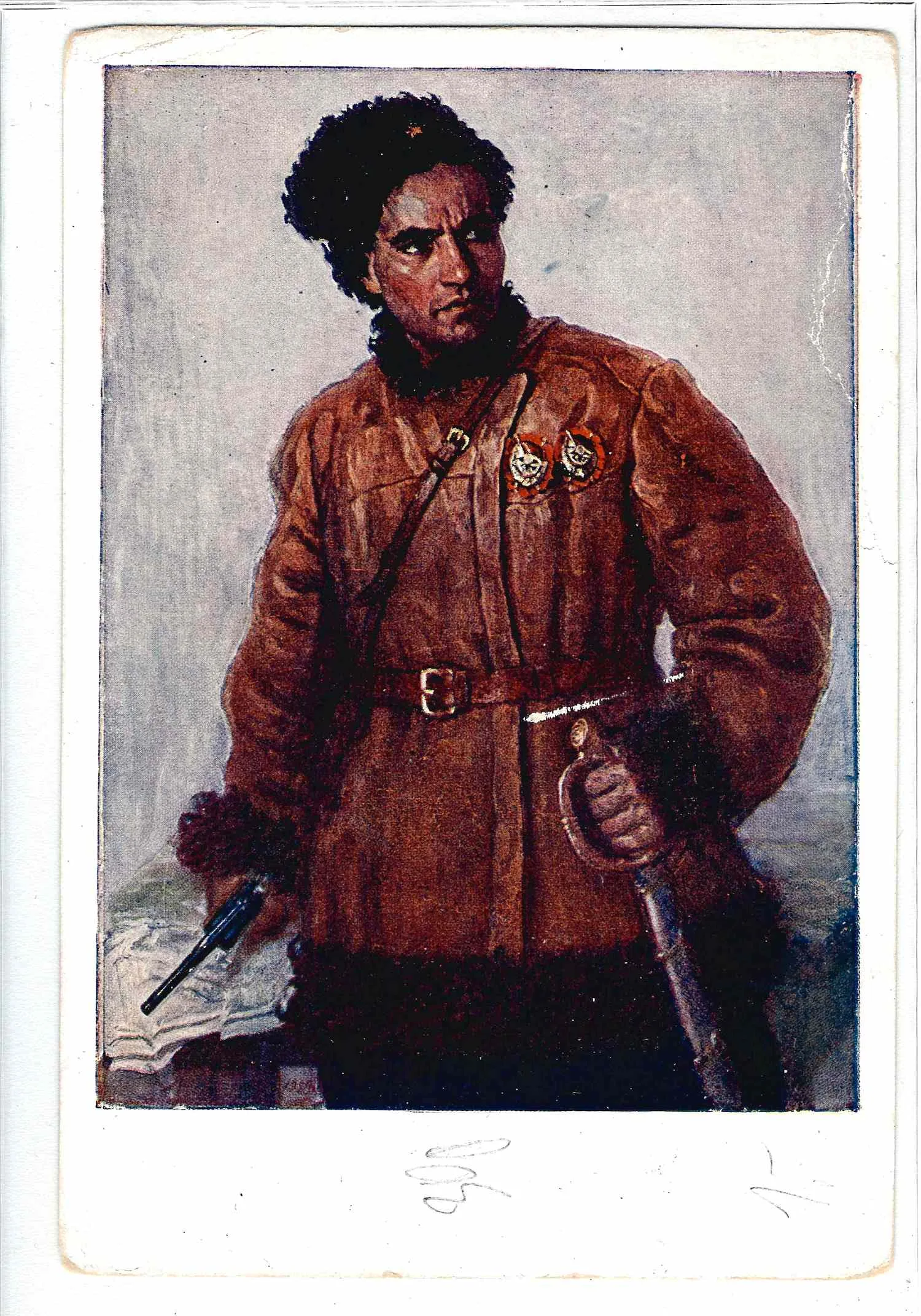 35 открыток «Революция и Гражданская война в живописи», «Красная армия». СССР, 1930-е - 1960-е годы.