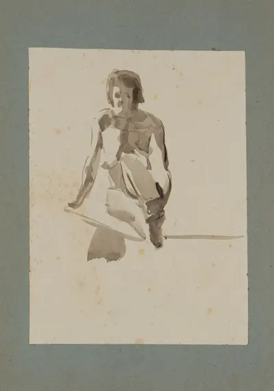Тырса Николай Андреевич (?). Обнаженная. 1910-е годы.
