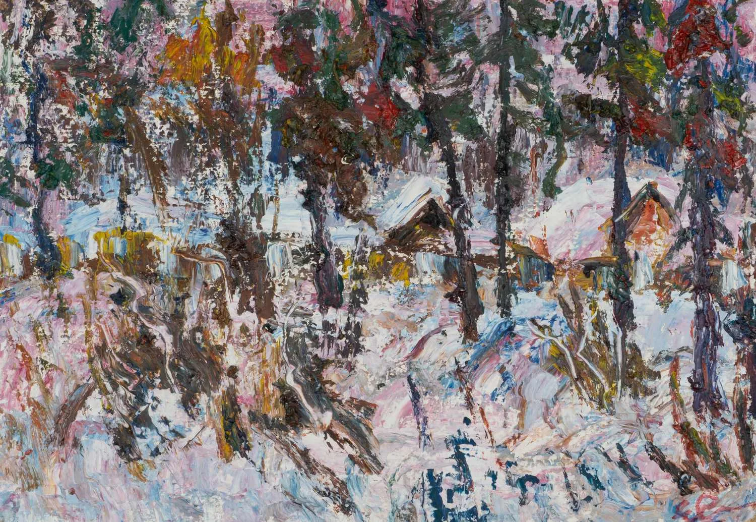 Семилетова Е.М. Подмосковные домики. 1990.
