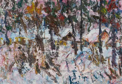 Семилетова Е.М. Подмосковные домики. 1990.