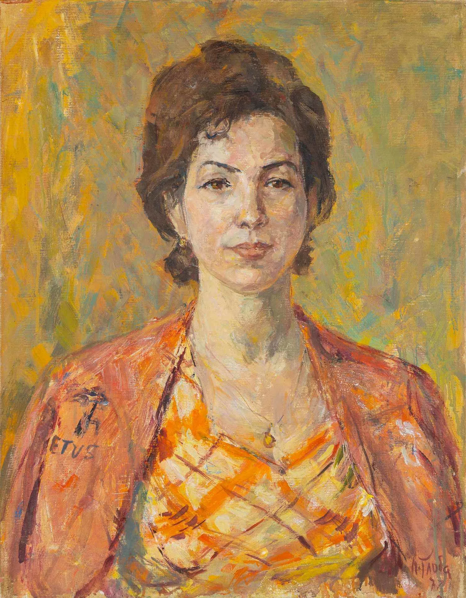Глоба Павел Филиппович. Портрет Людмилы Кориной. 1977.