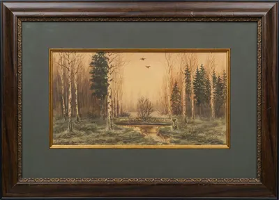 Банько. Тяга (токование вальдшнепов). 1911.