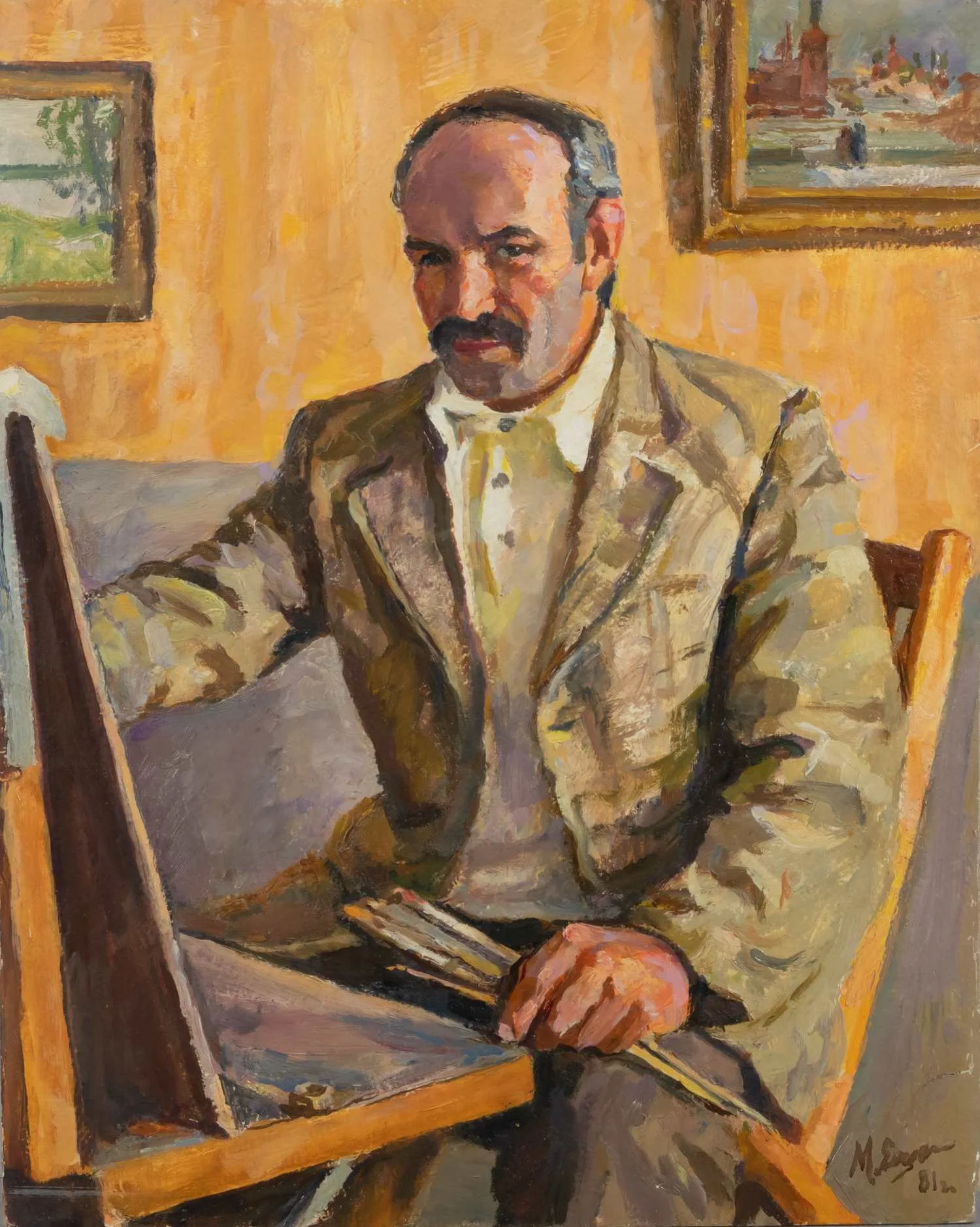 Ещенко Михаил Михайлович. Портрет художника И.И.Шматко 1981