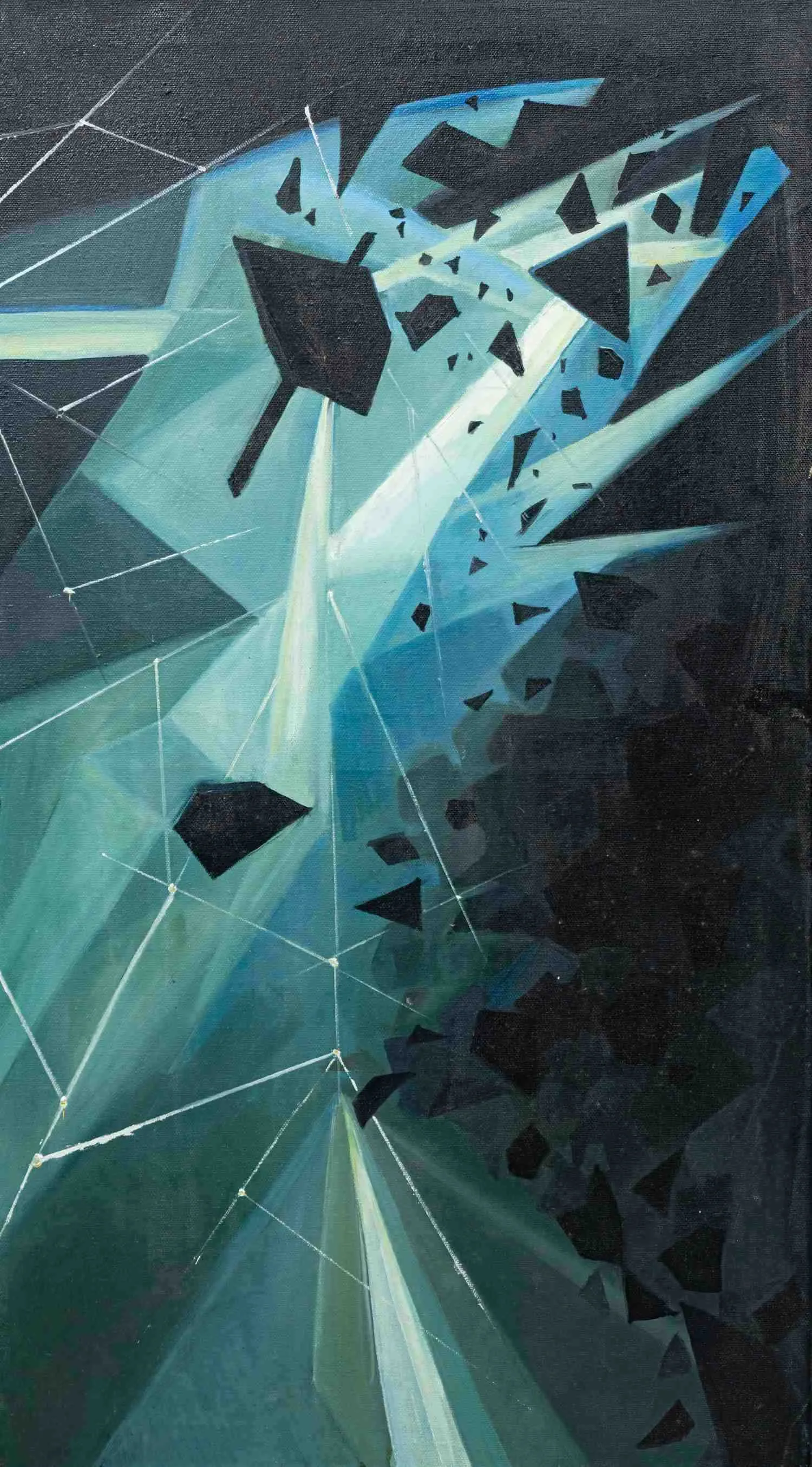 Неизвестный художник (Инициалы СД). Абстракция. Ледокол. 2013.