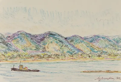 Лучишкин Сергей Алексеевич. Буксир. 1969.