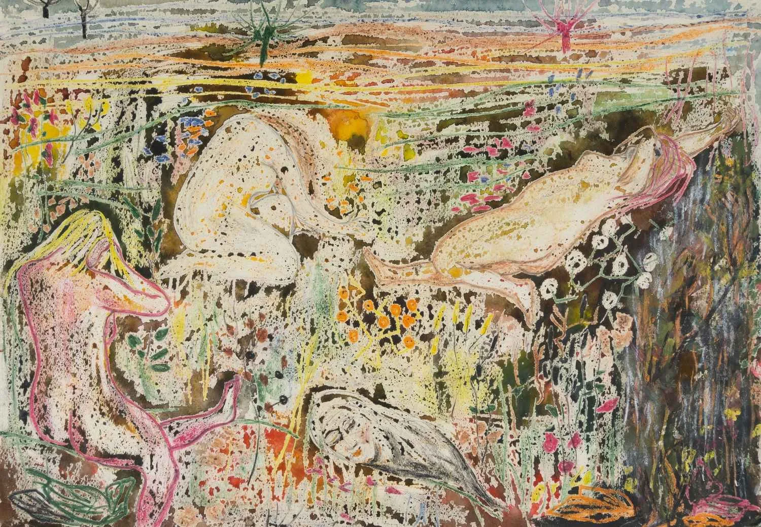 Заполянский Гавриил Аронович. Отдыхающие в поле. 1970-е годы.