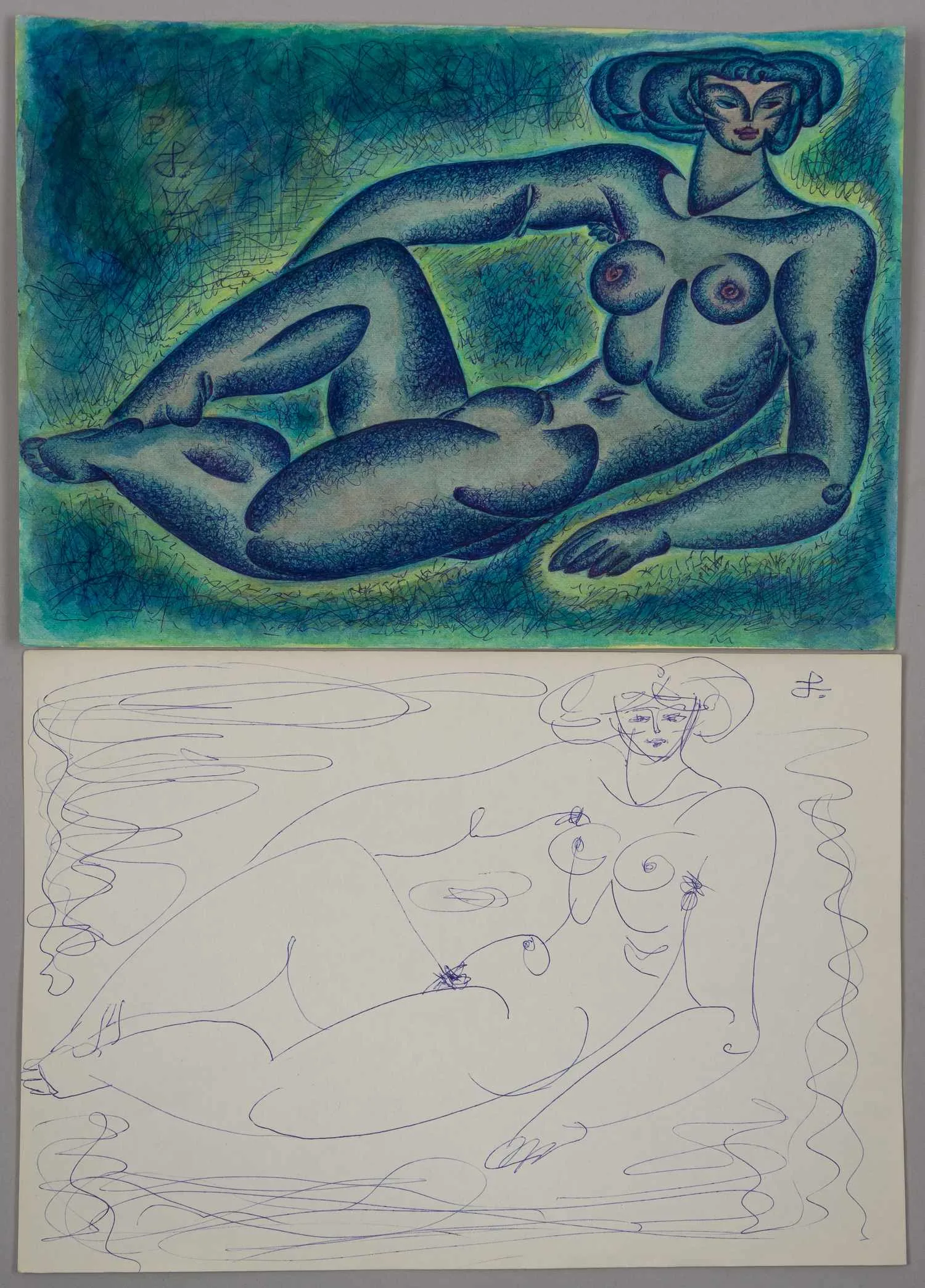 Рябов Сергей. Обнаженная. 1980-е - 1990-е годы.