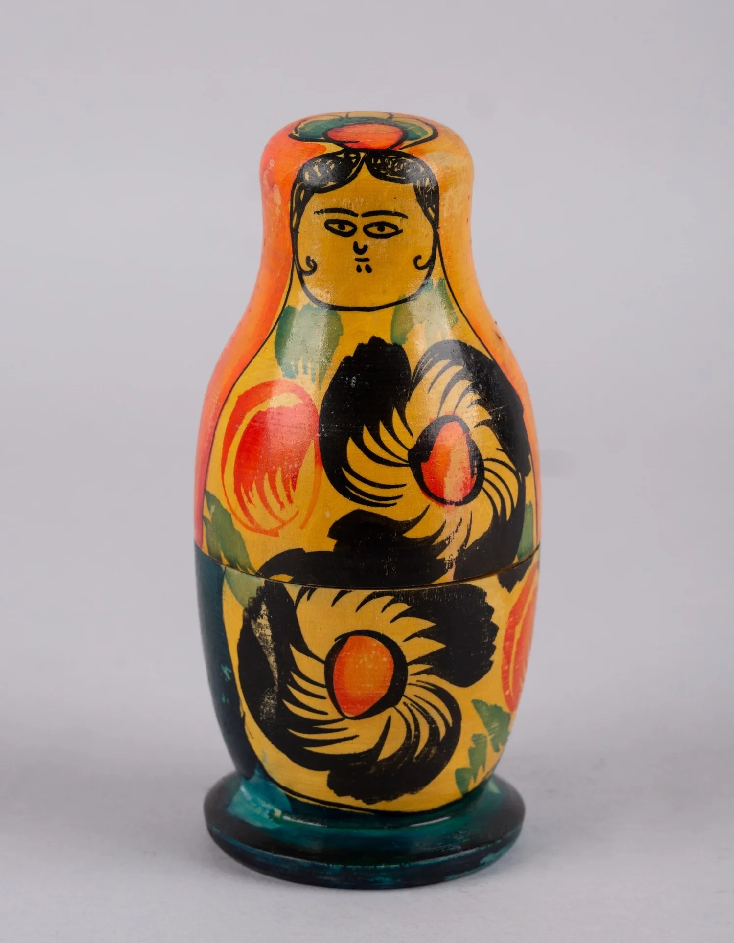 Матрешка трёхместная. СССР, село Полховский Майдан, Горьковская область, 1920 - 1930-е годы.