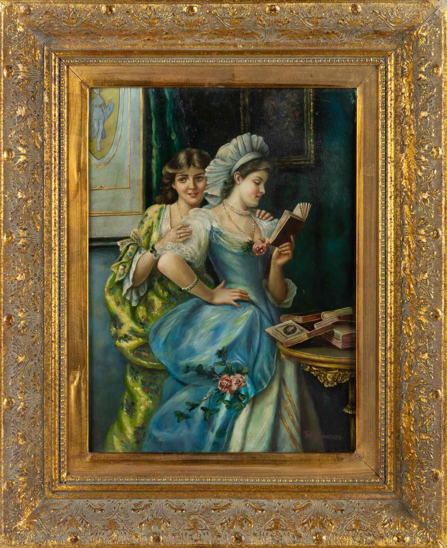 Фредерик Хендрик Кэммерер. Чтение нового романа. 1890-е.