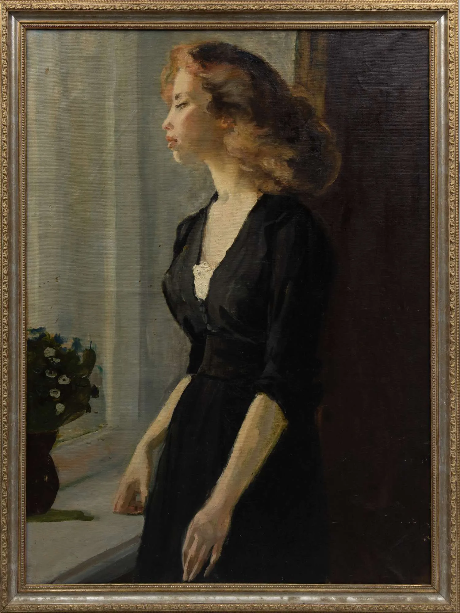 Тимошенко Лидия Яковлевна. Мариша у окна (Портрет Марии Благман). 1956.