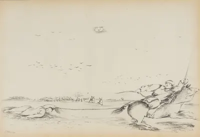 Тышлер Александр Григорьевич. Всадник с женщиной. 1930-е.