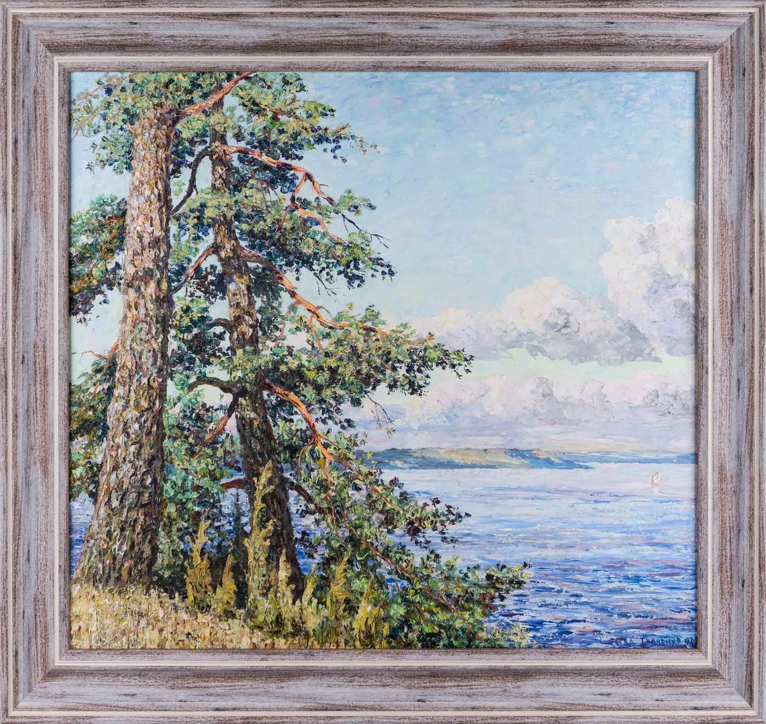Ткаченко Владимир Александрович. Пейзаж с соснами. 1992.