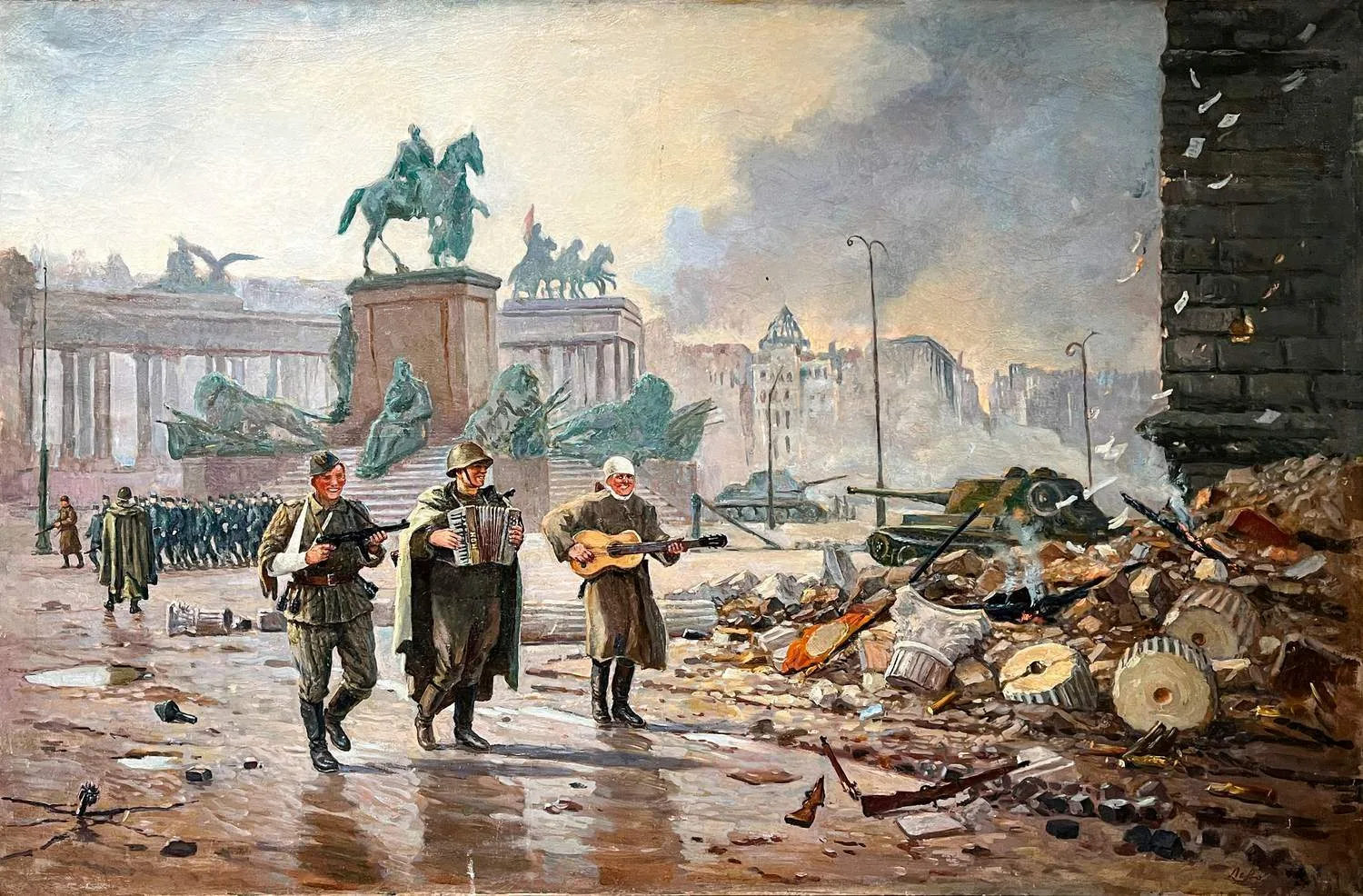 Львов Евгений Александрович. Русские в Берлине второго мая. И на нашей улице праздник. 1947 - 1946.