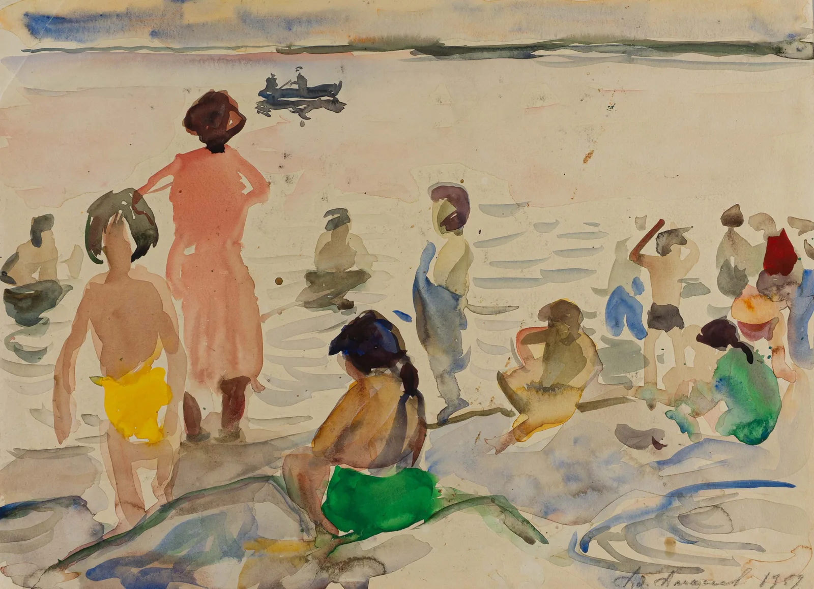 Адольф Алексеев. "Москва-река". 1959 г.