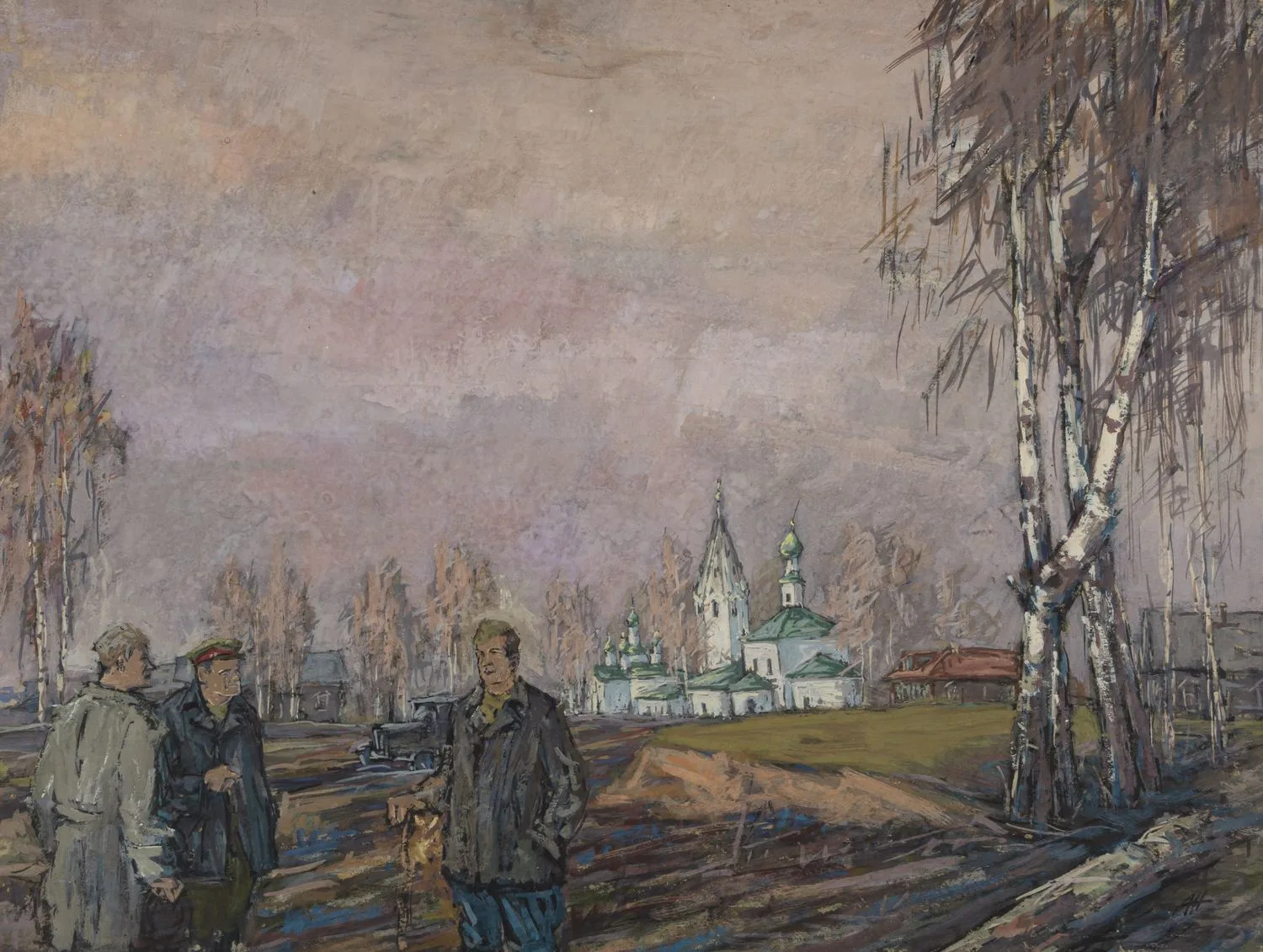 Жаренов Александр Сергеевич. Эскиз к к/ф. 1950-1960-е годы.