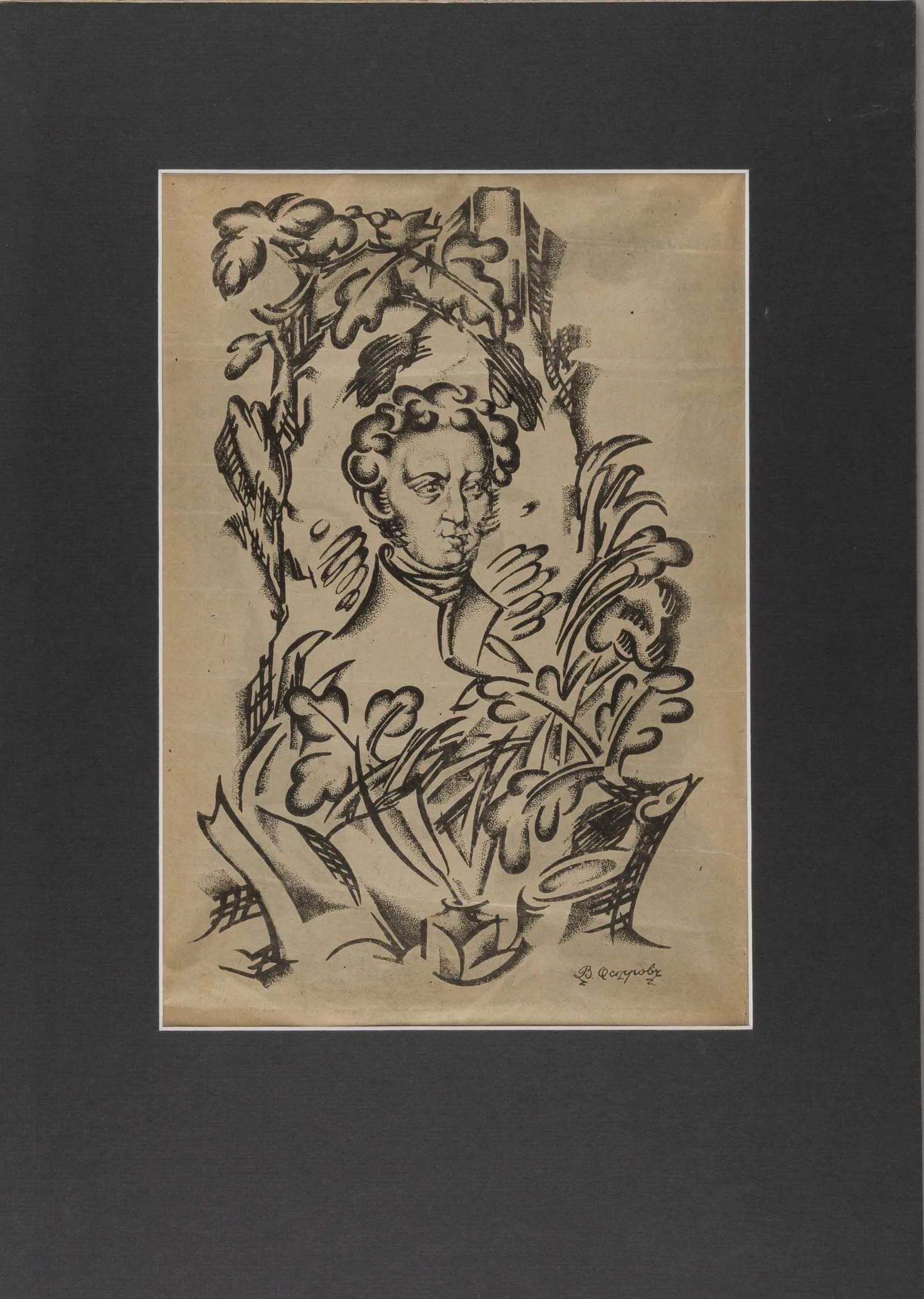 Остров В. Портрет Пушкина. 1930-е – 1940-е годы.