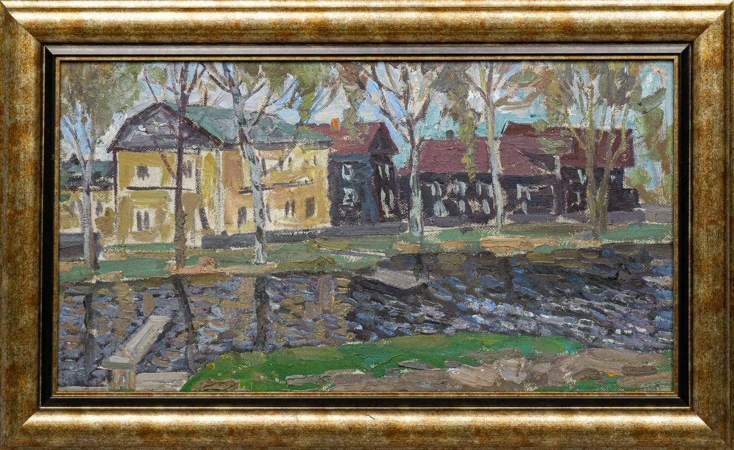Сафонов Вениамин Алексеевич. В поселке. 1972.
