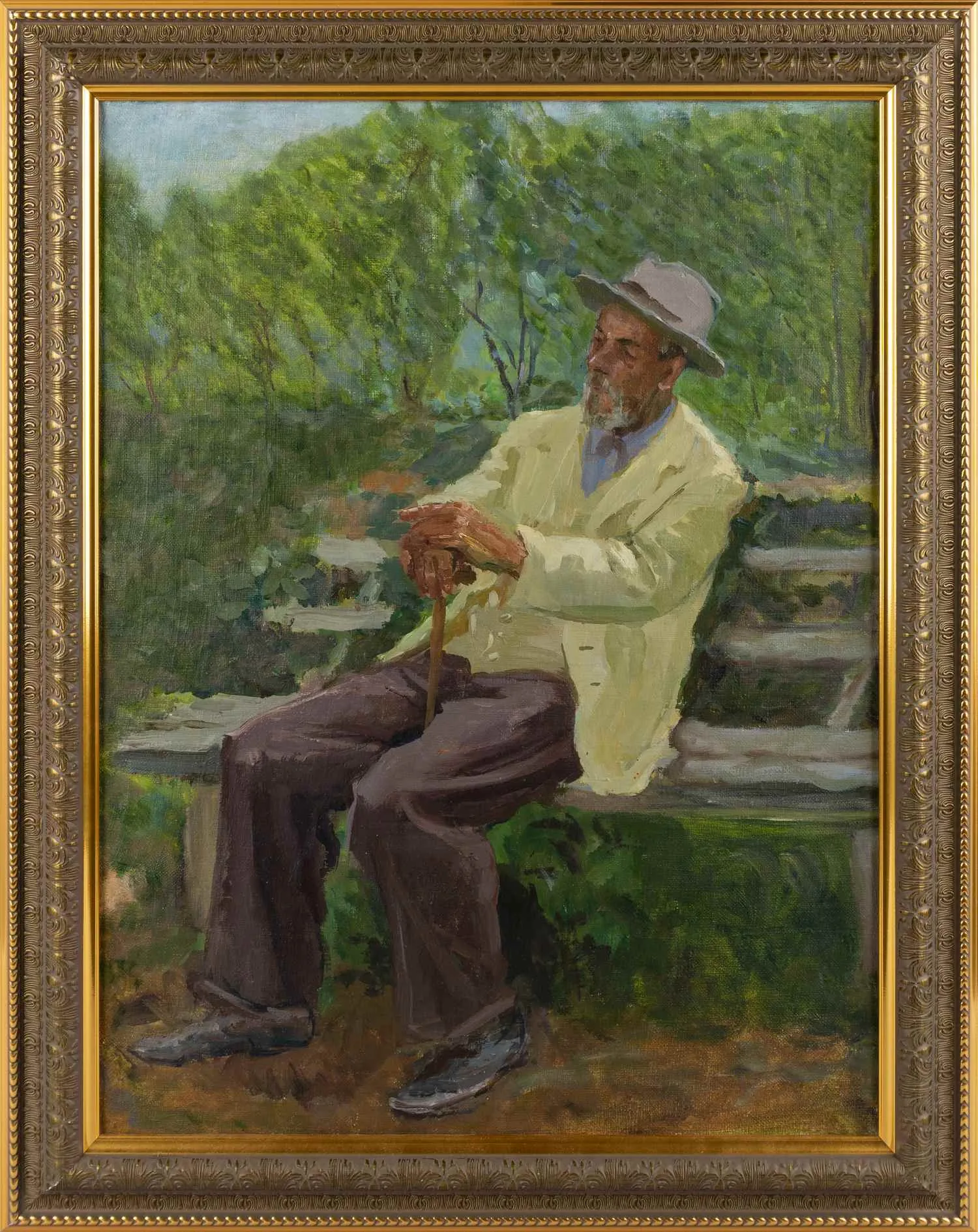 Яновская Ольга Дмитриевна. В парке. 1950.